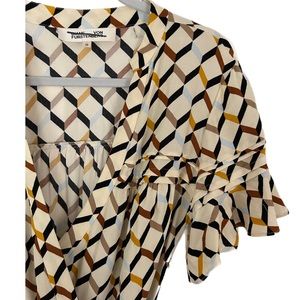 Diane Von Furstenberg romper shorts sz 10.